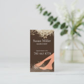 ネイルアーチストの縦の名刺 名刺 (スタンド正面)