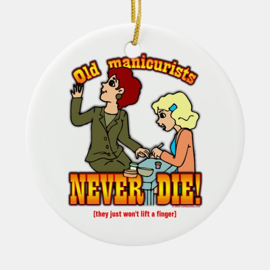 ネイルアーチスト セラミックオーナメント (正面)