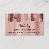 ネイルアーティストアポイントメント名刺 予約カード (正面)