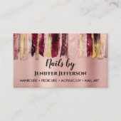 ネイルアーティストアポイントメント名刺 予約カード (正面)