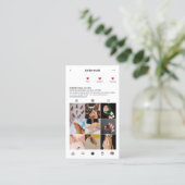 ネイルアーティストインモダンスタグラム爪、 ネイルサロンモノグラム 名刺 (スタンド正面)