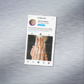 ネイルアーティストインモダンスタグラム爪、 ネイル美しいサロン マグネット名刺 (インサイチュ)