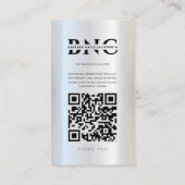 ネイルアーティストインモダンスタグラム美しいサロンシルバー 名刺 (裏面)