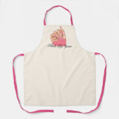 ネイルアーティストエレガントマニキュリスト制服スタッフ エプロン (正面)