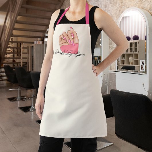 ネイルアーティストエレガントマニキュリスト制服スタッフ エプロン