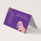 ネイルアーティストグロースクリプト手書きアポイントメント 名刺 (裏面)