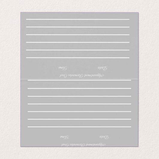 ネイルアーティストグロースクリプト手書きアポイントメント 名刺 (内部フラット)