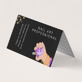 ネイルアーティストグロースクリプト手書きアポイントメント 名刺 (裏面)