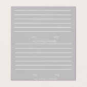 ネイルアーティストグロースクリプト手書きアポイントメント 名刺 (内部フラット)