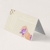 ネイルアーティストグロースクリプト手書きアポイントメント 名刺 (裏面)