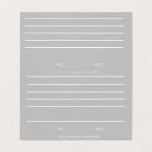 ネイルアーティストグロースクリプト手書きアポイントメント 名刺 (内部フラット)