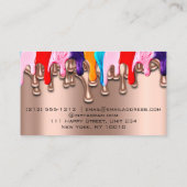 ネイルアーティストスタジオドリップスバラワックスエピレーションメイクアップ 名刺 (裏面)