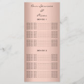 ネイルアーティストスタジオドリップスバラワックスエピレーション価格 メニュー (裏面)