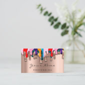 ネイルアーティストスタジオドリプスバラワックスエピレーション 名刺 (スタンド正面)