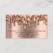 ネイルアーティストスタジオドリプスバラワックスエピ金ゴールド 名刺 (裏面)