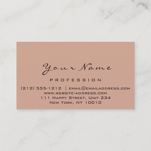 ネイルアーティストスタジオドリプスバラ美しいメイクアップブロウ 名刺 (裏面)