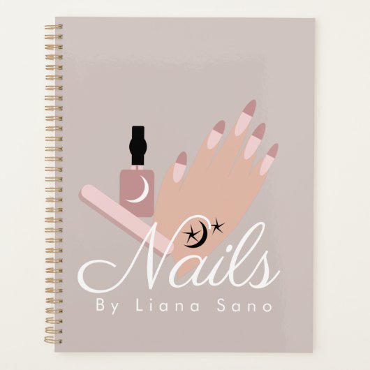 ネイルアーティストタトゥーハンドアポイントメント赤面 プランナー手帳 (正面)