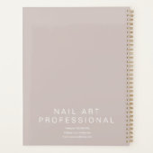 ネイルアーティストタトゥーハンドアポイントメント赤面 プランナー手帳 (裏面)