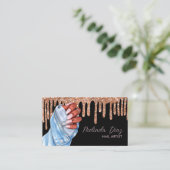 ネイルアーティストデザイナサロンバラフェイクグリッター 名刺 (スタンド正面)