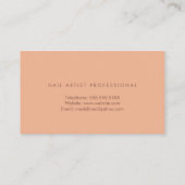 ネイルアーティストデザイナーサロンバラフェイクグリッターボホ 名刺 (裏面)