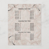 ネイルアーティストビパーソナライズされたジネス チラシ (裏面)