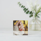 ネイルアーティストビーサロンマニキュアフォトスクエア スクエア名刺 (スタンド正面)