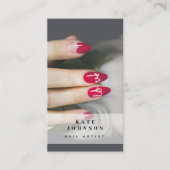 ネイルアーティストビーサロンマニキュア写真QRコード 名刺 (正面)