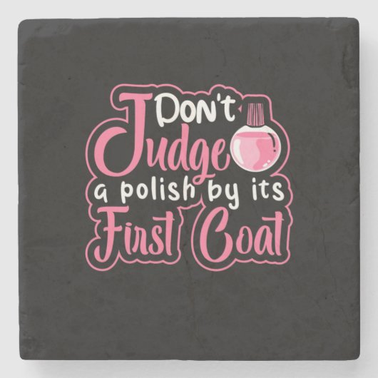 ネイルアーティストファーストコート ストーンコースター (正面)
