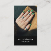 ネイルアーティストフォトQRコード 名刺 (正面)