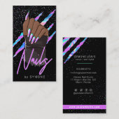 ネイルアーティストホログラフィモダンックGlam  名刺 (正面/裏面)