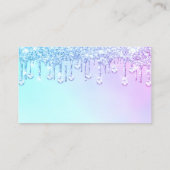 ネイルアーティストホログラフダイヤモンドドリップスピンキーダイヤモンド 名刺 (裏面)