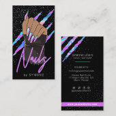 ネイルアーティストホロモダングラフィックGlam名刺 名刺 (正面/裏面)