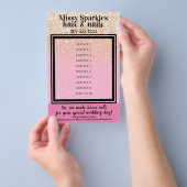 ネイルアーティストマニキュアペディキュアサロン価格表 チラシ (ハンドル)