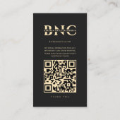 ネイルアーティストモダンサロンブラックインスタグラム 名刺 (裏面)