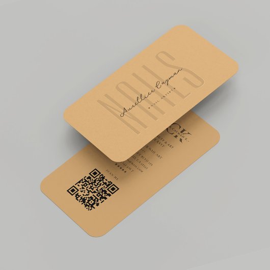 ネイルアーティストモダンネイルサロンブラウンシュガーモノグラム 名刺