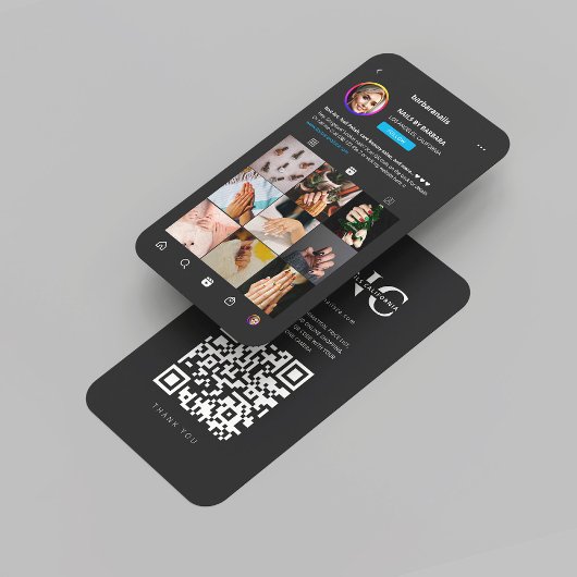 ネイルアーティストモダンネイルサロンモノグラムインスタグラム 名刺