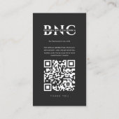 ネイルアーティストモダンネイルサロンモノグラムインスタグラム 名刺 (裏面)