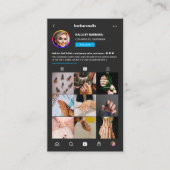 ネイルアーティストモダンネイルサロンモノグラムインスタグラム 名刺 (正面)