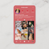 ネイルアーティストモダンマニキュリストコーラルインスタグラム 名刺 (正面)