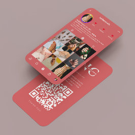 ネイルアーティストモダンマニキュリストコーラルインスタグラム 名刺