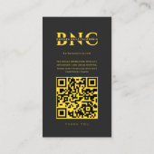 ネイルアーティストモダンマニキュリストIGイエローインスタグラム 名刺 (裏面)