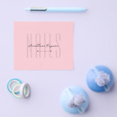 ネイルアーティストモダン爪、 ネイルテックピンクパステルモノグラム チラシ (シングル)