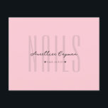 ネイルアーティストモダン爪、 ネイルテックピンクパステルモノグラム チラシ<br><div class="desc">ネイルアーティストモダンネイルサロンパステルピンクモノグラム名イニシャル名刺QRコード</div>