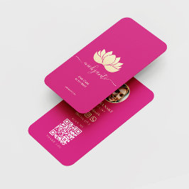 ネイルアーティストモダン爪、 ネイル技術美しいサロンピンク 名刺