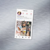 ネイルアーティストモダン爪、 ネイル美しいサロンインスタグラム マグネット名刺 (インサイチュ)