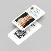 ネイルアーティストモダン爪、 ネイル美しいサロンインスタグラム 名刺