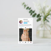 ネイルアーティストモダン爪、 ネイル美しいサロンインスタグラム 名刺 (スタンド正面)
