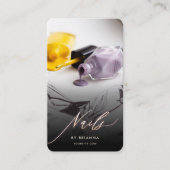 ネイルアーティストモダン爪、 ネイル美しいサロンマニキュア 名刺 (正面)