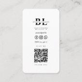 ネイルアーティストモダン爪、 ネイル美しいサロンマニキュア 名刺 (裏面)