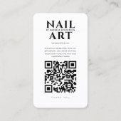ネイルアーティストラッシュテックピンクインスタグラムモダン 名刺 (裏面)